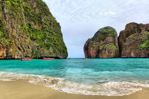 Slavná Maya Beach z filmu Pláž