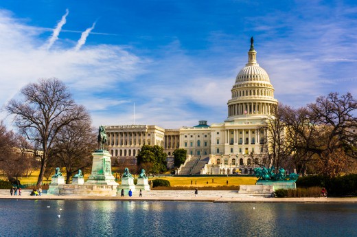 Washington DC - US Capitol - asi nejdůležitější budova Spojených států