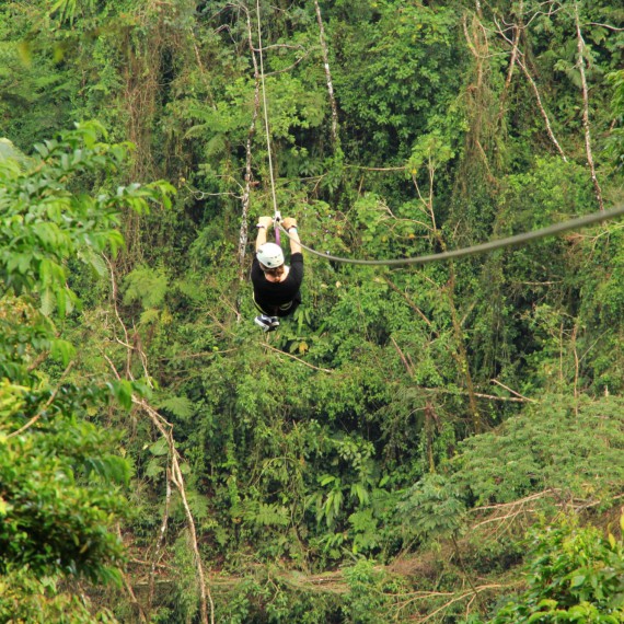 Adrenalinový Zipline v džungli 