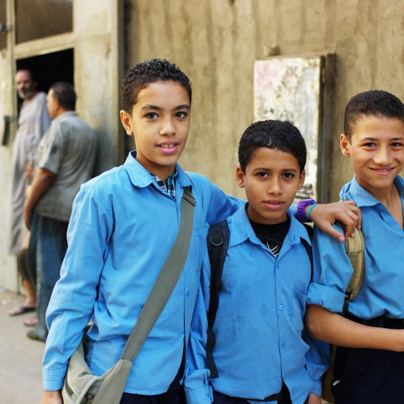 Školní uniforma je v Egyptě samozřejmostí