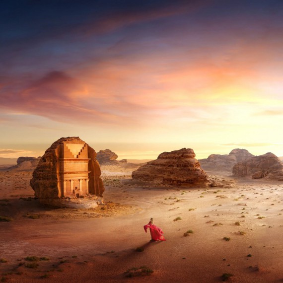 Skalní město v Saudské Arábii