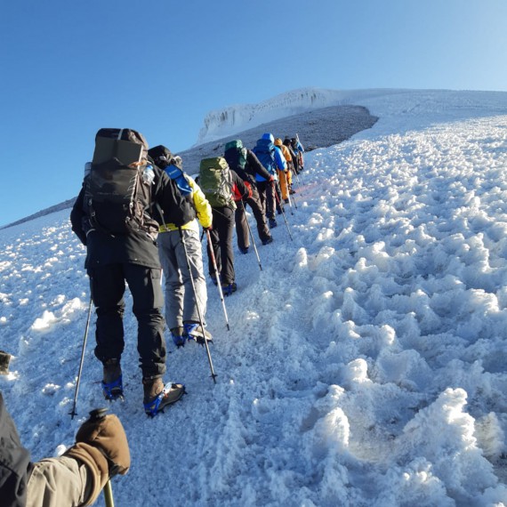 Splněný sen je na dosah ruky. Už není před námi mnoho výškových metrů a brzy budeme stát na vrcholu