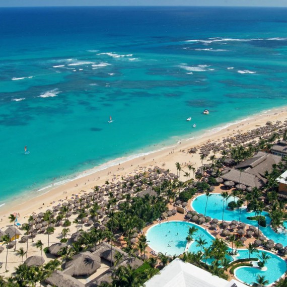 Odstíny modré, bílé a zelené, dohromady tvoří ráj vhodný pro odpočinek