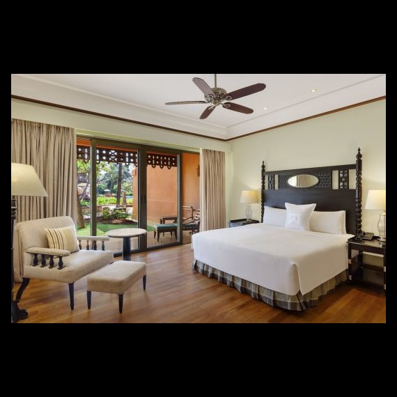 ITC Grand Goa resort - pokoje jsou prostorné, vkusně zařízené a dýchá z nich čistota a příjemná atmosféra