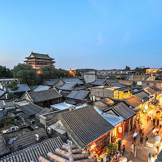 Hutong v centru Pekingu.