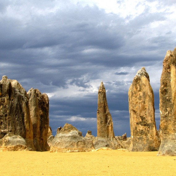 Pinnacles desert v západní Austrálii 
