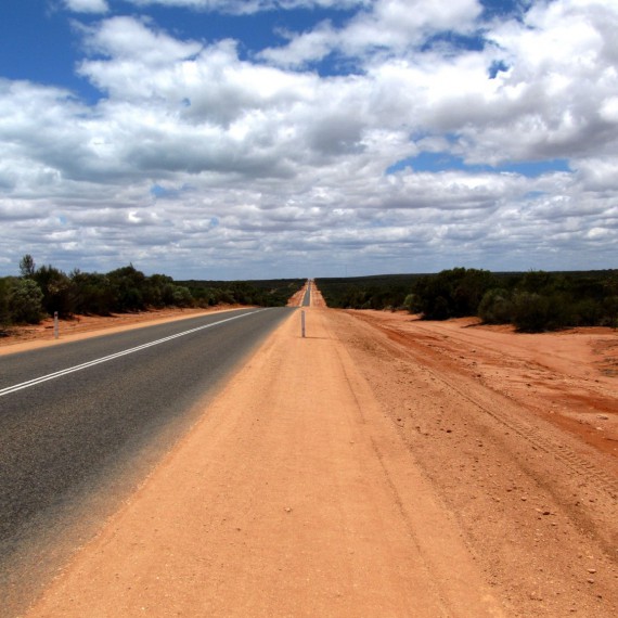 Liduprázdné cesty západní Austrálie 