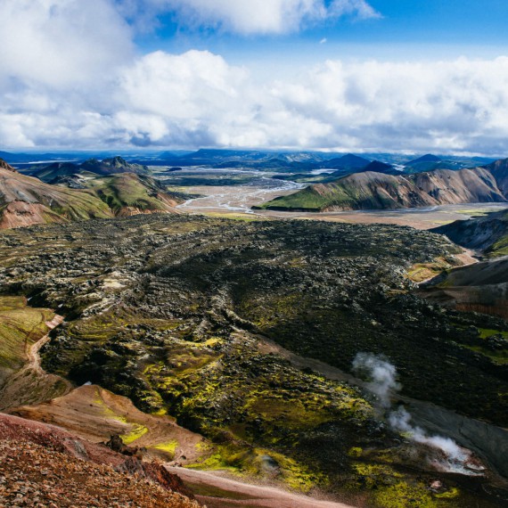 Výhledy na lávové pole 
