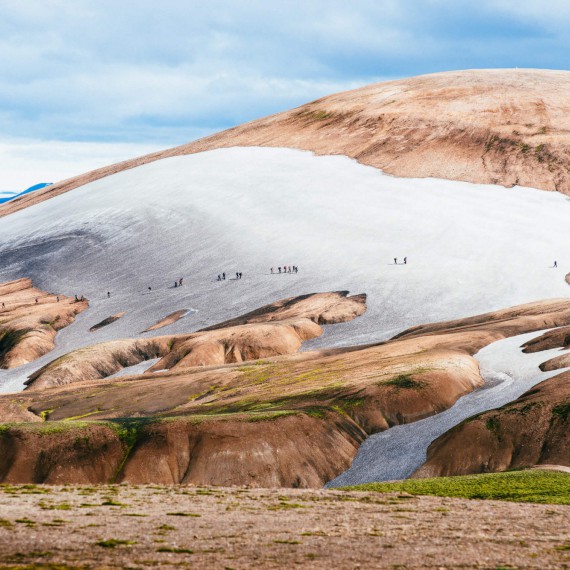 Sníh se na některých místech Islandu drží celoročně 