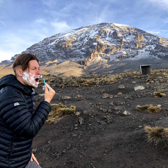 Ranní hygiena před dalším výstupem