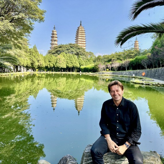 Tři pagody ve městečku Dali 