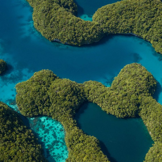 Plavba po národním parku Rock Islands, s jeho krásnou zátokou Milky Way