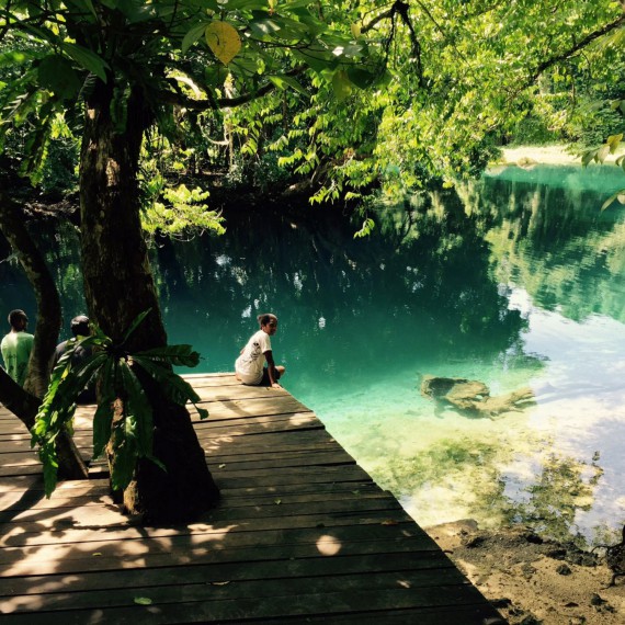 Tyrkysová laguna na ostrově Samoa
