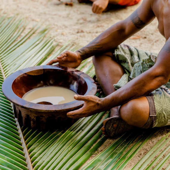 Rituál servírování kava kava 