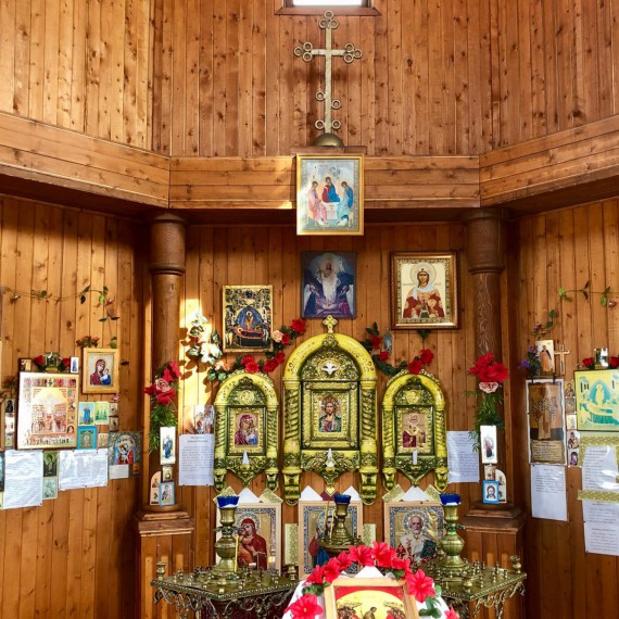 Oltář v pravoslavném ortodoxním kostele.