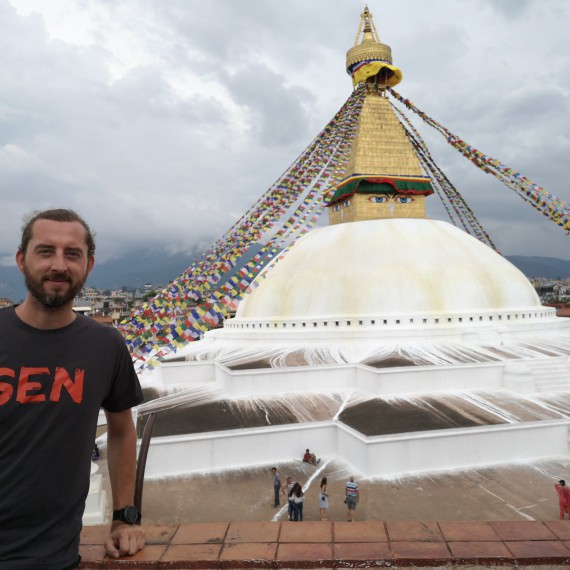 Buddhistický Bodnath 