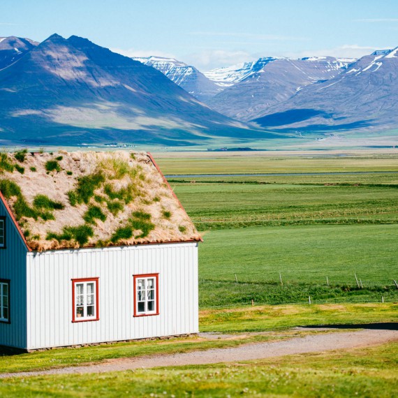 Tradiční islandská farma