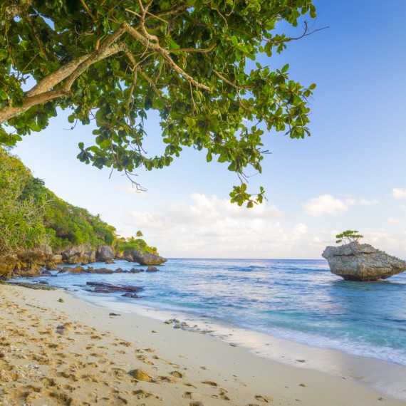 Výhled z luxusního hotelu na Vánočním ostrově 