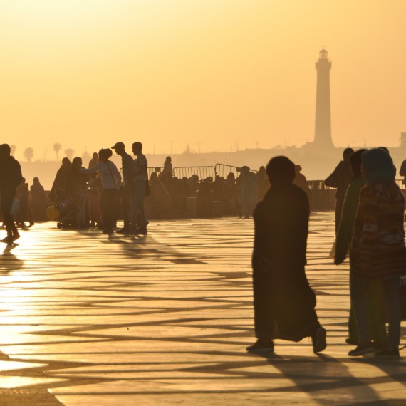 Západ slunce v Casablance