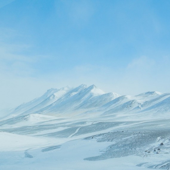 Zimní krajina Islandu 