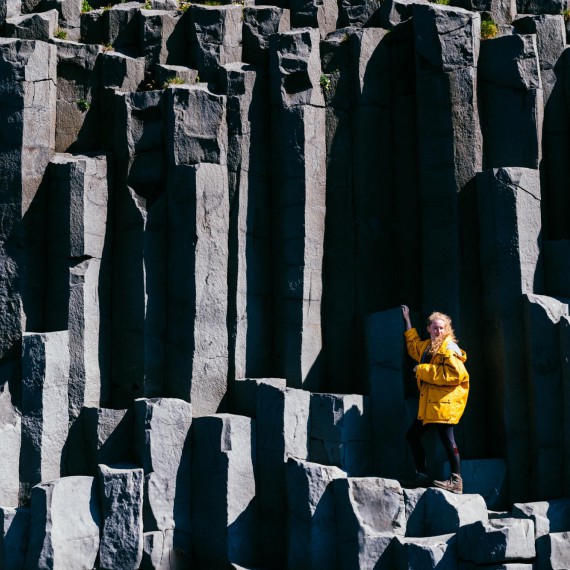 Čedičové sloupy na Islandu 