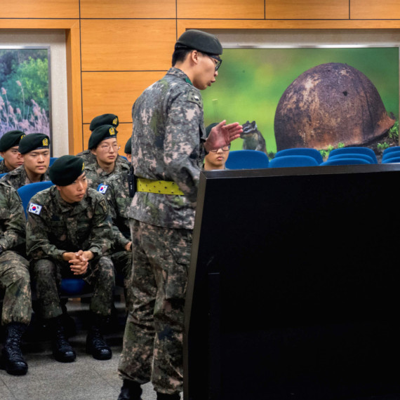 Jihokorejský vojenský výcvik.