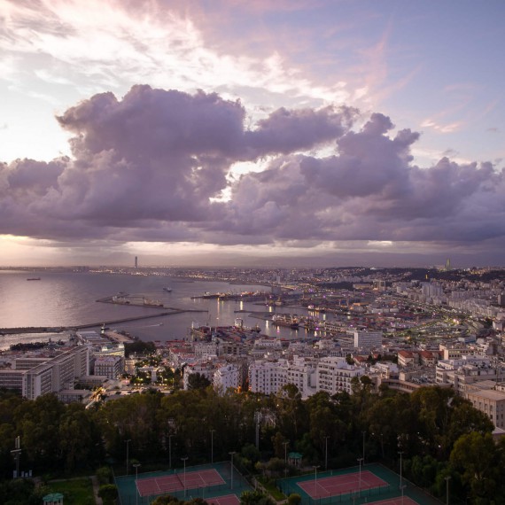 Výhled z balkonu hotelu El Aurassie 