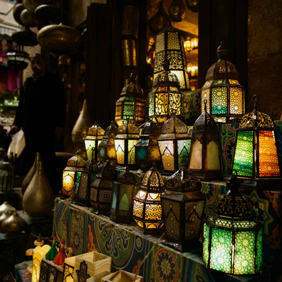 Khan el-Khalili - orientální bazar s pravou egyptskou atmosférou.