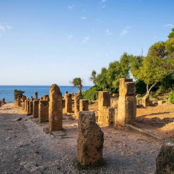 Přesun do Tipasy (oblast UNESCO) - prastarého římského města situovaného na břehu moře. 