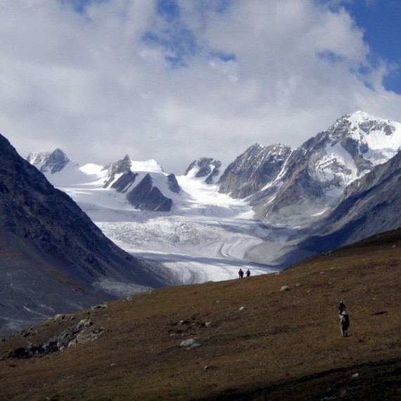 Začátek řeky Tsagaan Gol a hranice Ruska