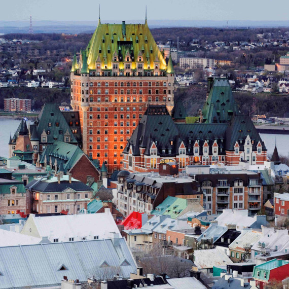 Quebec City - Chateau Frontenac, ikonická stavba města