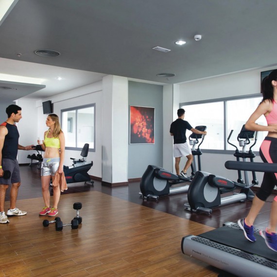 Fittness v hotelu Riu Playa Blanca