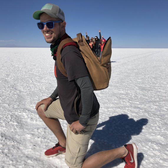 Budeme zastavovat na různých místech a využívat tuto úžasnou rovnou plochu na zajimavé prostorové fotky