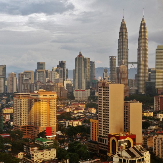 Nejvyšší dvojčata světa v Kuala Lumpur