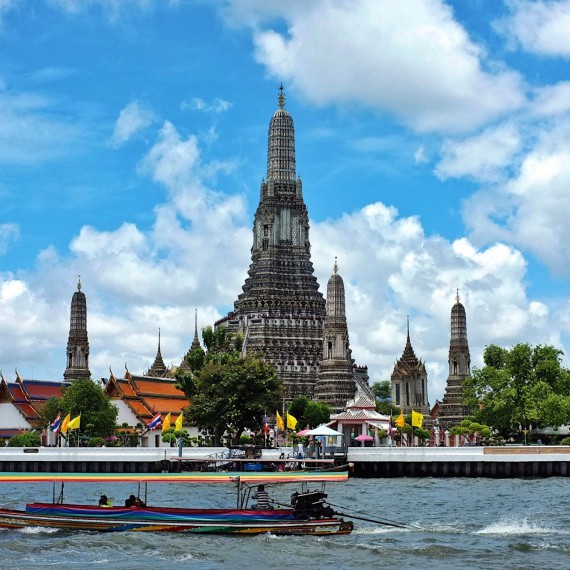 Projížďka lodí po Bangkoku