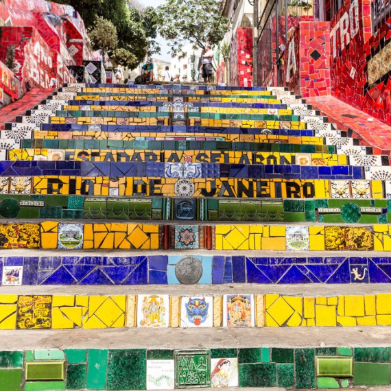 Slavné schody při procházce Ria