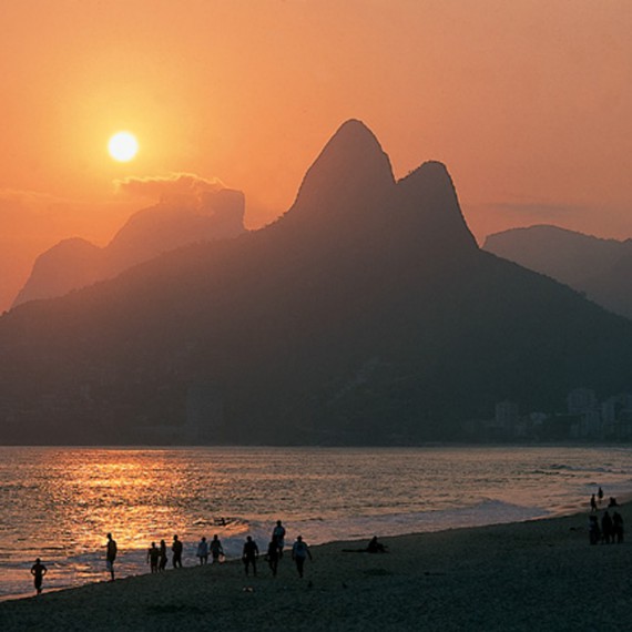 Ipanema při západu slunce 