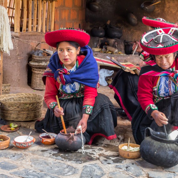 Setkání s Indiánkami na místním trhu