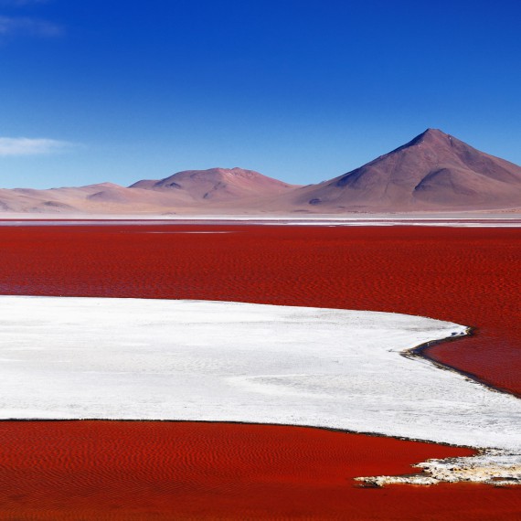 Barevné laguny bolivijského Altiplana 