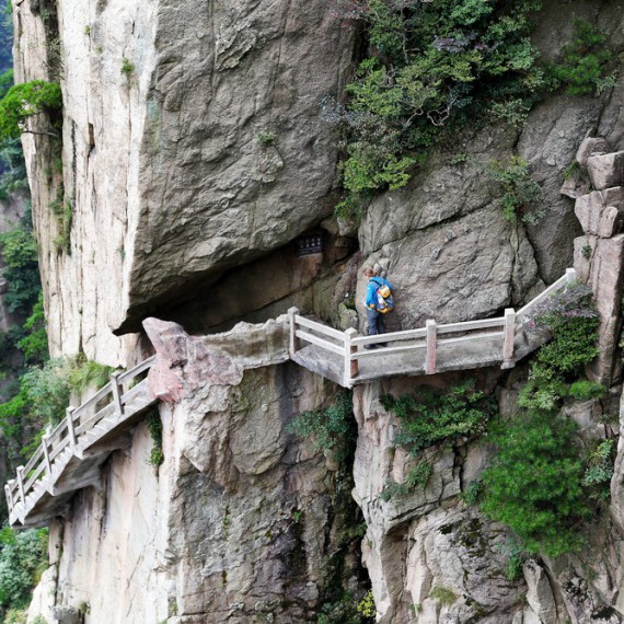 Bláznivé mosty kolem hory Huangshan