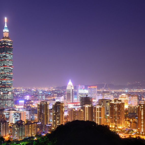 Panorama města Taipei je nejkrásnější právě v noci