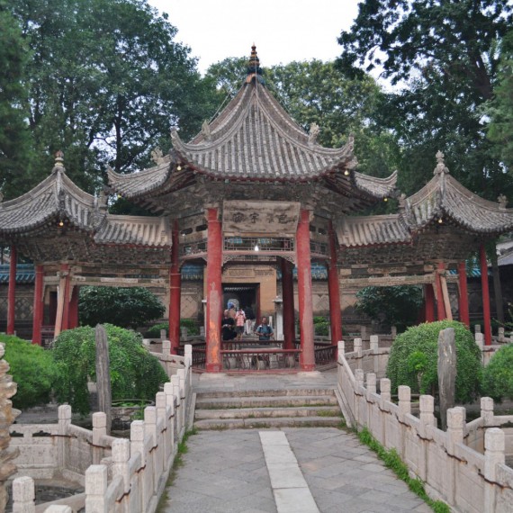 Čínská architektura v muslimské čtvrti 