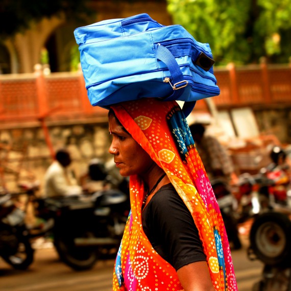 Místní žena v Indii 