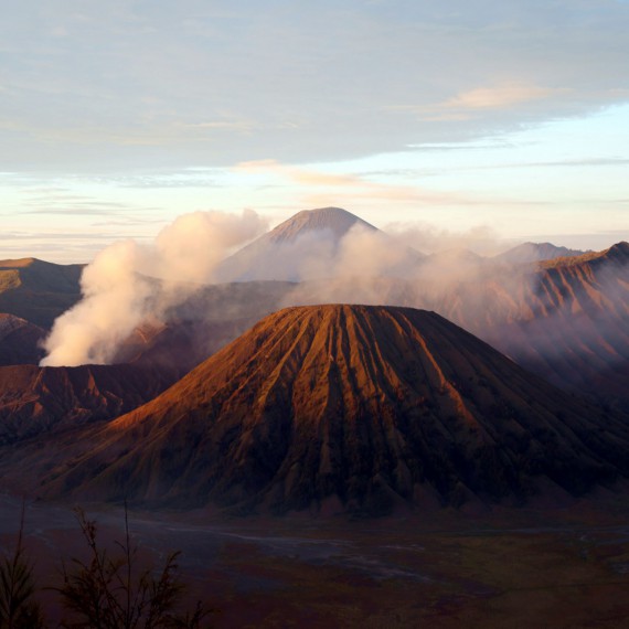 Užijete si panaromatický výhled na sopky Bromo a Semeru