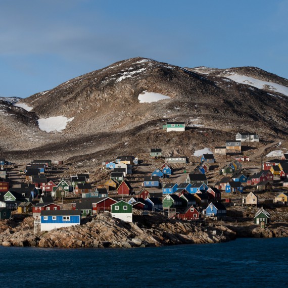 Tradiční grónská vesnice
