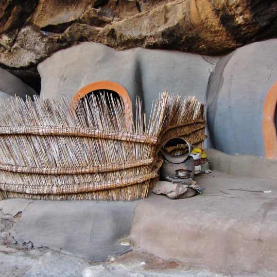 Ukázka typického obydlí svazijských kmenů 