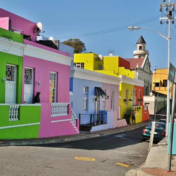 Indo-malajská čtvrt Bo Koap v Kapoském Městě 