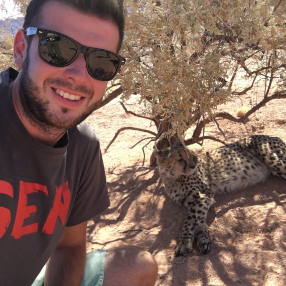 Co takhle selfie s gepardem