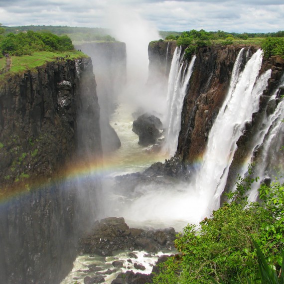 Vic Falls na hranicích Zimbabwe a Zambie