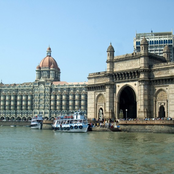 Koloniální hotel Taj v Bombaji